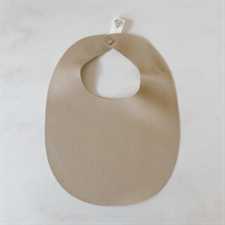 Baby Bib - Natural Earthy (Faux Leather)