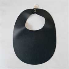 Baby Bib - Dark Navy (Faux Leather)