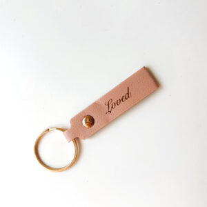 Personalised Leather Key Ring