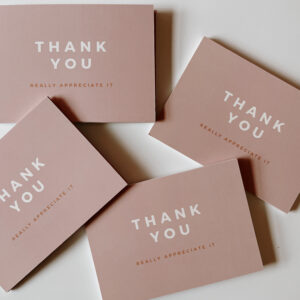 'THANK YOU - Really Appreciate IT' Post Card - PINK