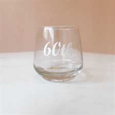 Glass Tumbler - 60th