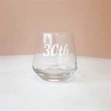 Glass Tumbler - 30th