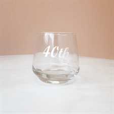 Glass Tumbler - 40th