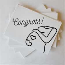 'Congrats' Preggy Post Card