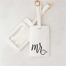 Luggage Tag Mr (White)