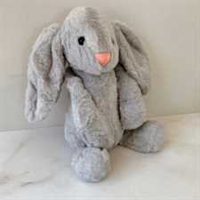 Baby Soft Toy Grey Bunny