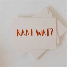 'Raai Wat?' - Post Card