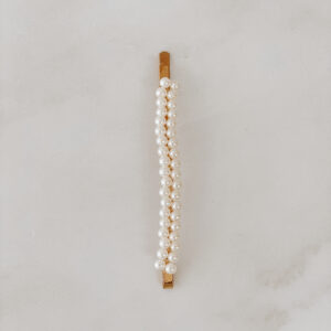 Hair Clip x 1 - Small Pearls side by side