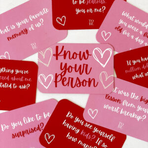 Game  - FULL PACK of 32 fun questions to 'Know Your Person'