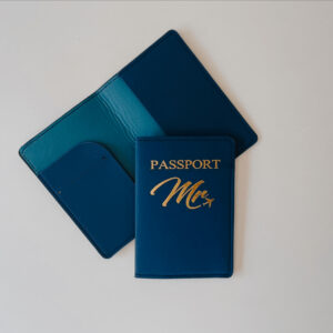 Card & Passport Case Blue - Mr