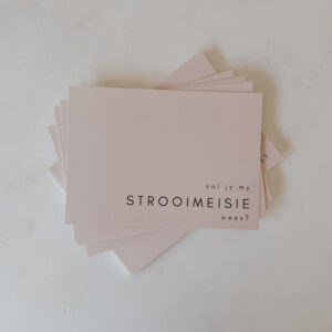 'Strooimeisie?'  - Post Card