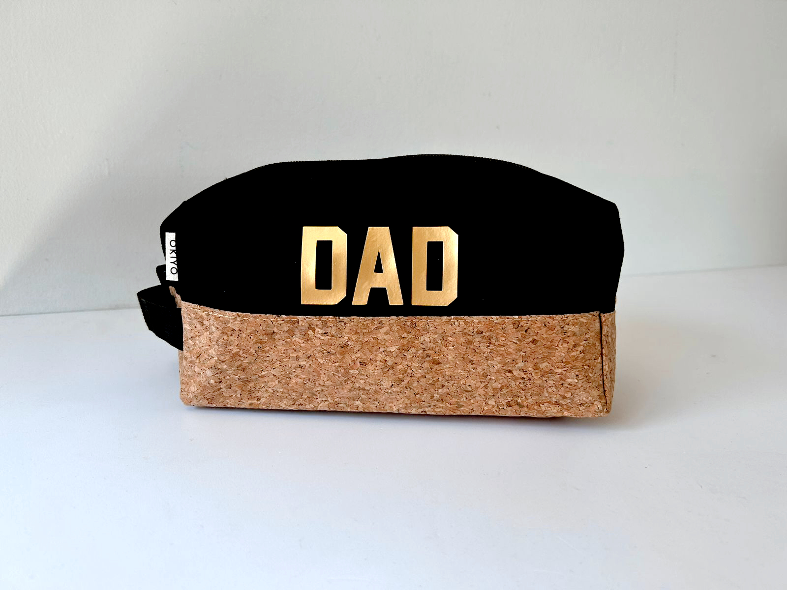 Men's toiletry bag DAD (BLACK AND CORK) To Be Gift Boxes