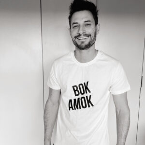 T-shirt - Men's Bok Amok (White)(Small)