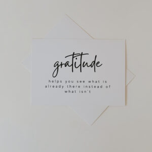 'Gratitude' Post Card