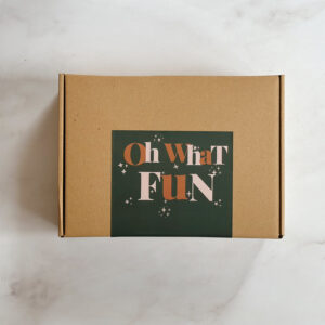 🎄Black Christmas  - Large Brown Gift Box - Oh What Fun