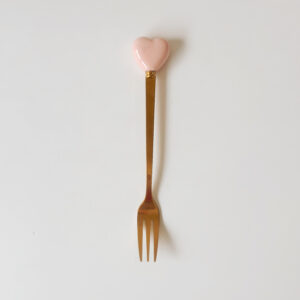 Pink Heart Cake Fork