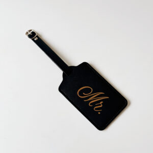 Luggage Tag Black - Mr