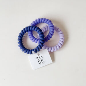 Rubber Hair Ties x 3 (Shades of Purple)