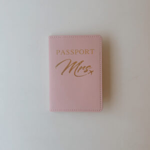 Card & Passport Case Pink - Mrs