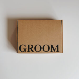 Large Brown Gift Box – GROOM (24 x 32 x 8,5cm)