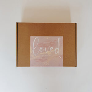 Large Brown Gift Box - You are Loved - Pink (24 x 32 x 8,5cm)