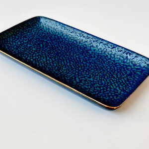 Homeware - Porcelain Dish (Navy & Gold) 21cm x 11cm