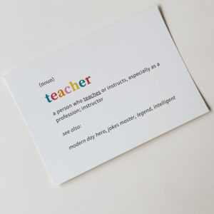 'Teacher' - Post Card