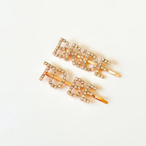 Hair Accesories - Bride To Be Hair Clips (Rose Gold)