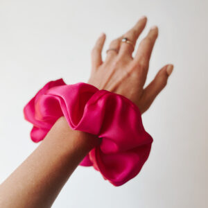 Hair Scrunchie - Barbie Pink