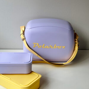 Polar Box - Lilac with Yellow Strap & 2 Lunch Boxes (6L)