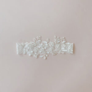 Bride Garter Lace with Big Flower (40cm)