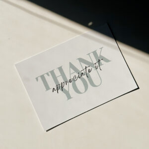 'Thank You - Appreciate It' - Post Card