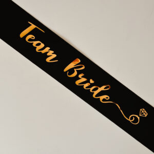 Sash - Team Bride (Black)