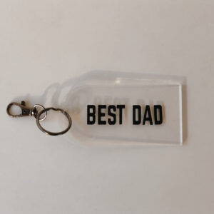 Key ring - BEST DAD Perspex