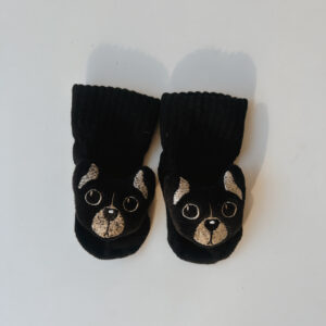 Baby Socks - Dog (Black)