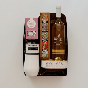 Luxury Wine & Leather Pouch Gift Box