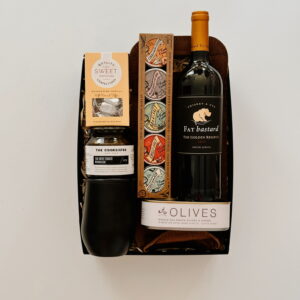 Luxury Wine & Leather Pouch Gift Box