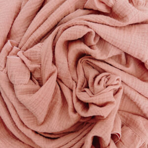 Baby Receiving Blanket - Ruffled Pink