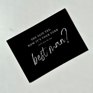 Will you be my Best Man?-  Post Card