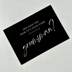 Will you be my Groomsman?-  Post Card