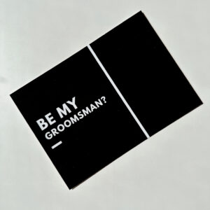 Be My Groomsman?-  Post Card