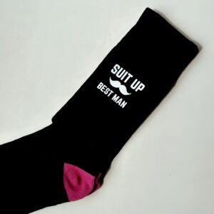 Socks - Suit Up Best Man (Random Colour Selection)