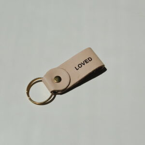 Key ring - Loved (Genuine Leather)