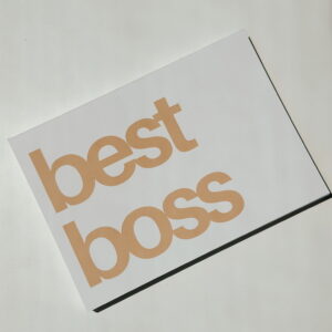 'Best Boss'  - Post Card