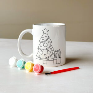 100% Black Christmas - Christmas Paint Your Own mug