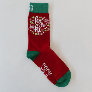 100%Black Christmas - Sock Doctor Socks - Ho ho ho