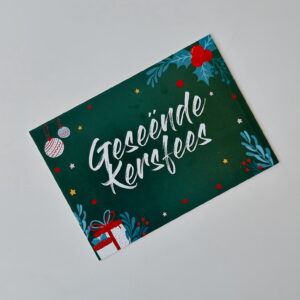 100% Black Christmas - Card - Geseende Kersfees