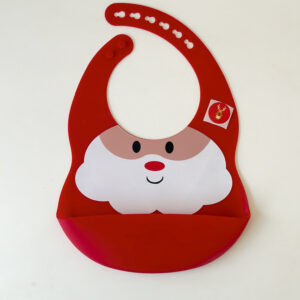 100% Black Christmas - Silicone Bib - Santa