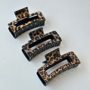 Hair Claw - Leopard Print -  Random Colour Selection