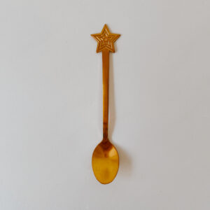 100% Black Christmas - Single Spoon - Gold star